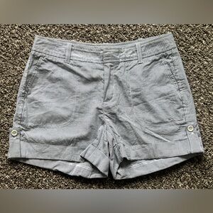 Banana Republic Pinstriped Gray Women's Shorts